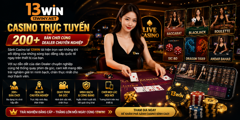 Casino trực tuyến hiện đại với hơn 200 bàn cược